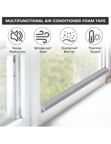 Kit de Sello para Ventana de Aire Acondicionado FoamJoy - 2 Piezas