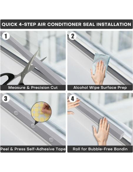 Kit de Sello para Ventana de Aire Acondicionado FoamJoy - 2 Piezas