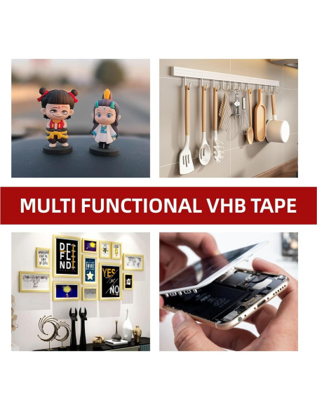 Cinta VHB 3M 4905 Doble Cara 1.27cm x 4.7m Transparente Cinta VHB 3M 4905 Doble Cara 1.27cm x 4.7m Transparente