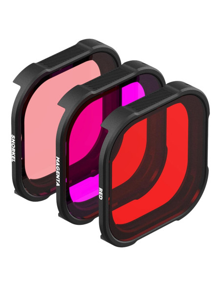 Filtro Rojo PolarPro 3-Pack para GoPro Hero9-13 - Subacuático Filtro Rojo PolarPro 3-Pack para GoPro Hero9-13 - Subacuático