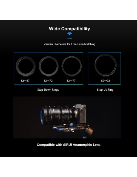 Lente Anamórfica SIRUI 35mm T2.9 1.6x con Adaptador 1.25x Lente Anamórfica SIRUI 35mm T2.9 1.6x con Adaptador 1.25x