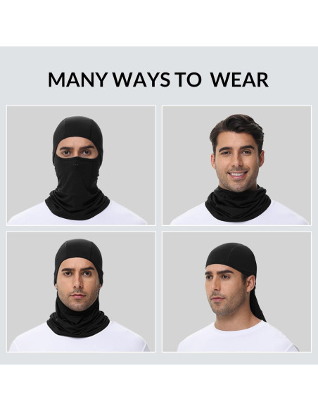 Baleaf Balaclava Máscara Facial Unisex Negra para Esquí y Motocicleta Baleaf Balaclava Máscara Facial Unisex Negra para Esquí y Motocicleta