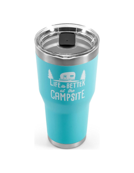 Taza Aislada Camco 30 oz Acero Inoxidable Doble Pared Azul