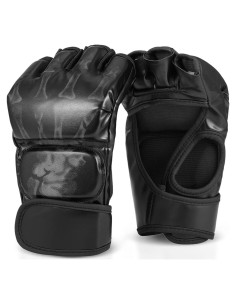 Guantes de MMA Flexzion Sin Dedos para Sparring - Negro