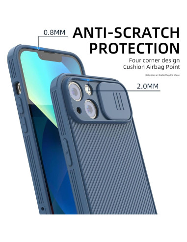 Funda Hitaoyou Magsafe para iPhone 14 6.1" Azul - Protección Cámara