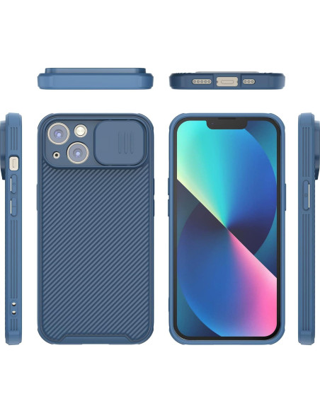 Funda Hitaoyou Magsafe para iPhone 14 6.1" Azul - Protección Cámara