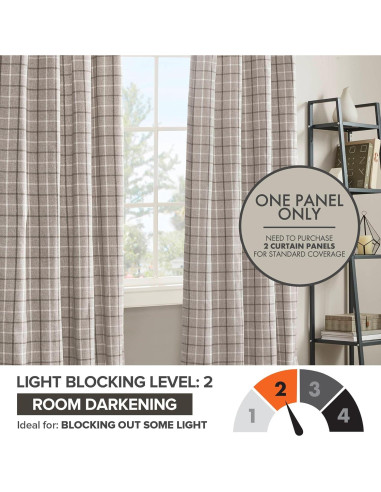 Cortina Aislante Térmico Madison Park Anaheim 50x63 cm Marrón