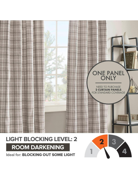 Cortina Aislante Térmico Madison Park Anaheim 50x63 cm Marrón