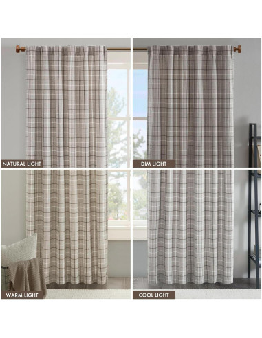 Cortina Aislante Térmico Madison Park Anaheim 50x63 cm Marrón