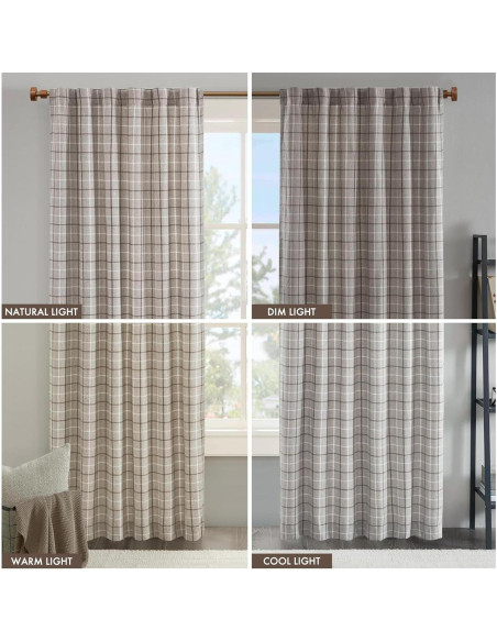 Cortina Aislante Térmico Madison Park Anaheim 50x63 cm Marrón