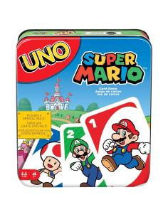 Juego de Cartas UNO Super Mario Mattel en Lata Coleccionable