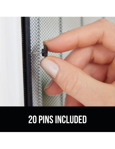 Puerta de Pantalla Magnética GORILLA GRIP 96x208 cm Negro