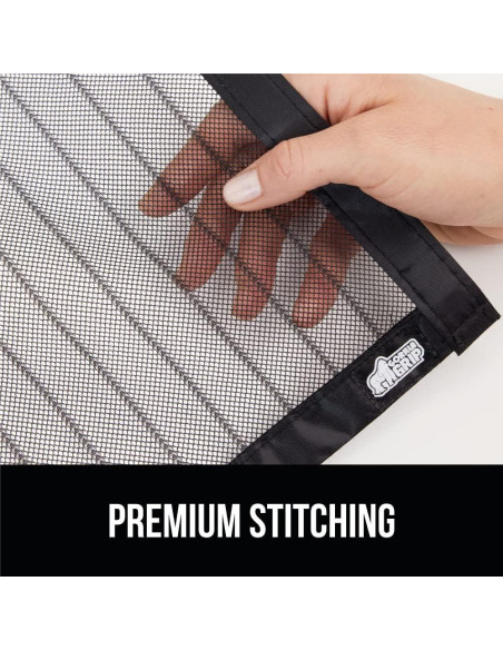 Puerta de Pantalla Magnética GORILLA GRIP 96x208 cm Negro