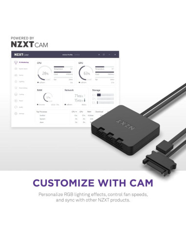 Ventilador RGB NZXT F140 140mm PWM - Alto flujo y bajo ruido