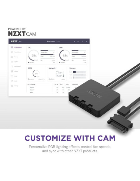 Ventilador RGB NZXT F140 140mm PWM - Alto flujo y bajo ruido