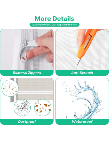 Puerta de Pantalla MYPIN 81x208 cm para Gatos y Perros