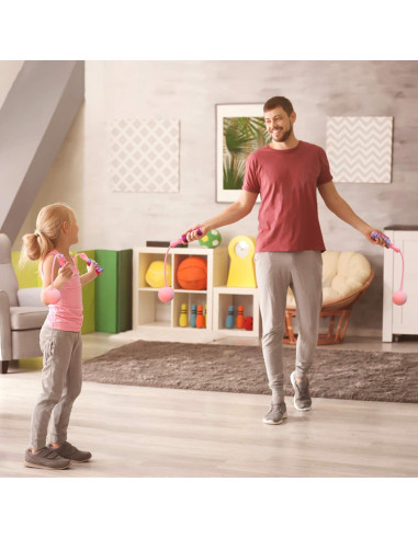 Cuerda de Salto Sin Cuerda APLUGTEK con Peso 0.27 kg Rosa