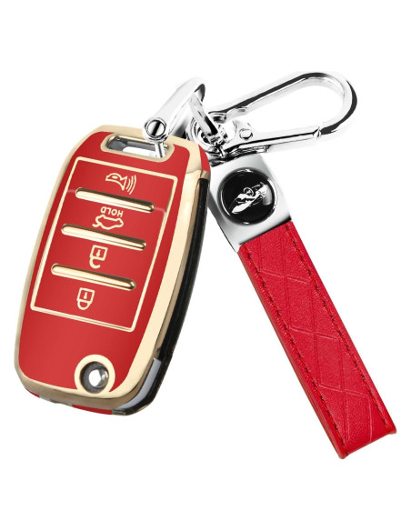 Funda de Llave Kia MILD EAST TPU 4 Botones Roja