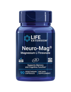 Suplemento de Magnesio L-treonato y Vitamina D3 Life Extension 2