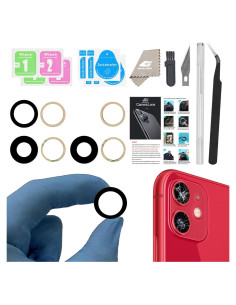 Reemplazo Cristal Lente Cámara iPhone 11 GVKVGIH Kit Herramientas
