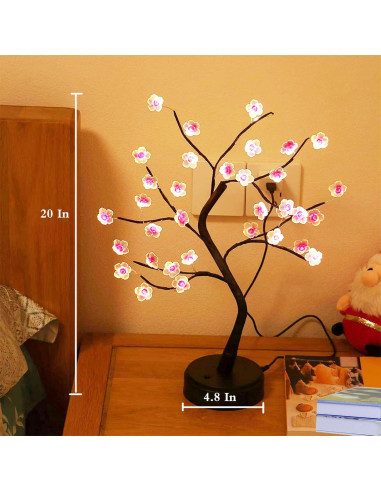 Luz de Árbol de Cereza LED 36 Luces OURBAOFU 50.8 cm