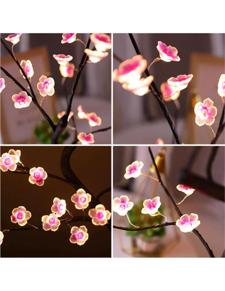 Luz de Árbol de Cereza LED 36 Luces OURBAOFU 50.8 cm