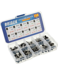 Kit de Transistores de Potencia BOJACK 250 Piezas PNP NPN 2