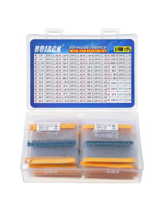 Kit de Resistores BOJACK 1350 Piezas 50 Valores 1% 1/4W