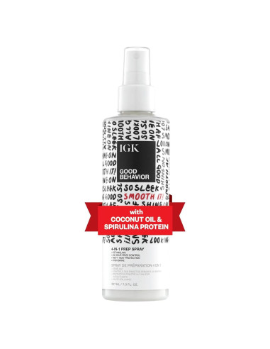 Spray Preparador 4-en-1 IGK Buen Comportamiento 208g
