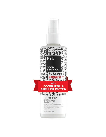 Spray Preparador 4-en-1 IGK Buen Comportamiento 208g Spray Preparador 4-en-1 IGK Buen Comportamiento 208g