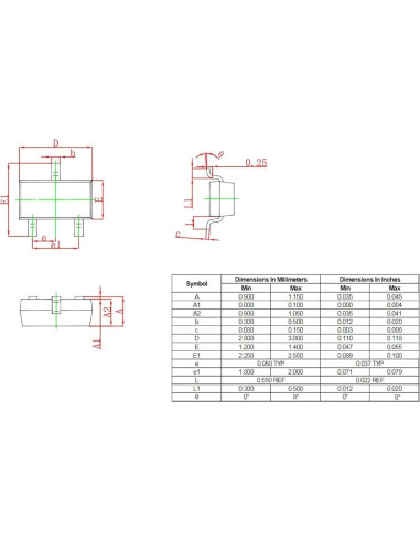 100 Transistores NPN PNP SMD MMBT3904 MMBT3906 SOT-23
