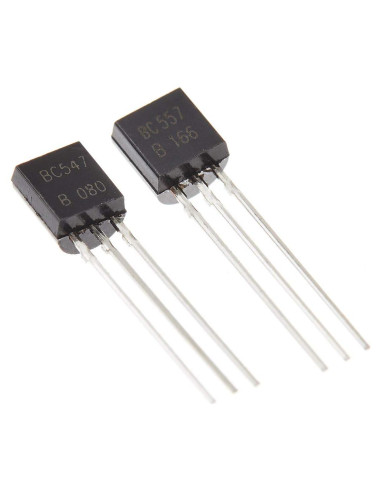 100 Transistores NPN BC547 + PNP BC557 Bajo Consumo 100mA
