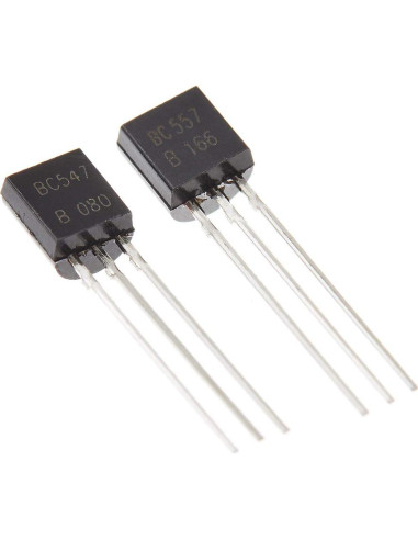100 Transistores NPN BC547 + PNP BC557 Bajo Consumo 100mA