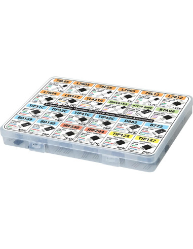 Kit Surtido Transistores Potencia 82 pcs 24 Tipos 3pdt Electronics