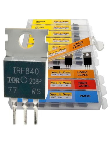 Kit de 70 Transistores MOSFET EEEEE 10 Valores NMOS PMOS