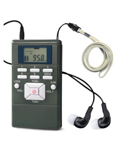 Radio FM Portátil ZHIWHIS con Sintonizador Digital y Auriculares