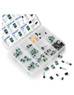 Kit de Transistores JFET 45 pcs con Zócalos 3pdt
