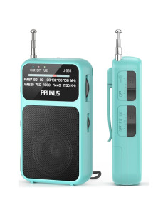 Radio de Bolsillo PRUNUS J-555 AM FM Carga USB-C y Batería