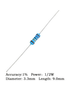 Kit de Resistencias de Película Metálica 1300PCS 1/2W 1% Molence 2