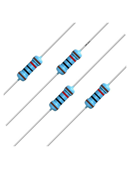 Resistores de Película Metálica 10K Ohm 40 PCS 1/2W Tolerancia 1%