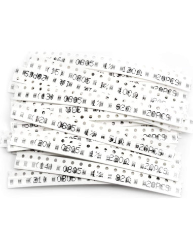 Kit de 1200 Resistencias SMD CHANZON 0-10M 60 Valores 1/8W