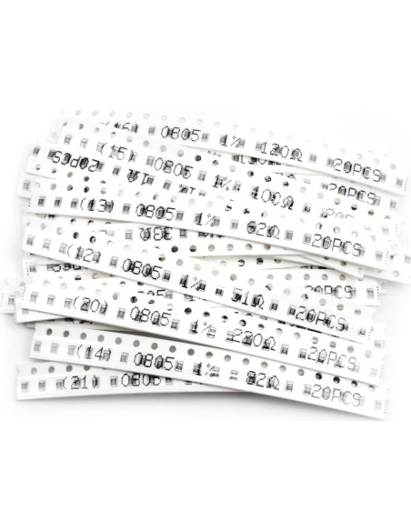 Kit de 1200 Resistencias SMD CHANZON 0-10M 60 Valores 1/8W