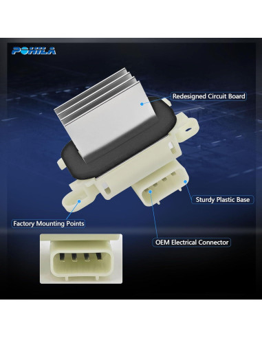 Resistor Motor Ventilador HVAC POHILA para Ford 2009-2017