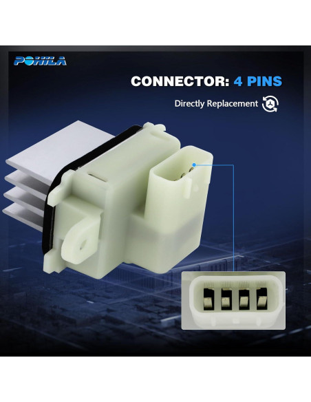 Resistor Motor Ventilador HVAC POHILA para Ford 2009-2017