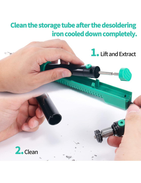 Hierro de Desoldadura YIHUA 929D-V Eléctrico con Boquillas 1.0mm y 1.2mm