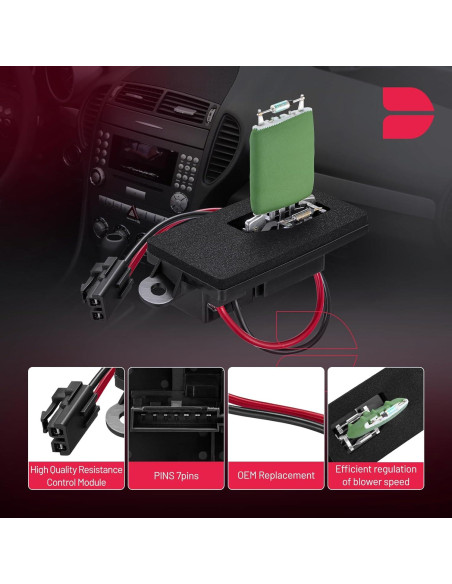 Resistor de Ventilador BDFHYK 973-409 Compatible con GM