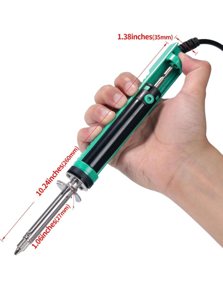 Hierro de Desoldadura YIHUA 929D-V Eléctrico con Boquillas 1.0mm y 1.2mm