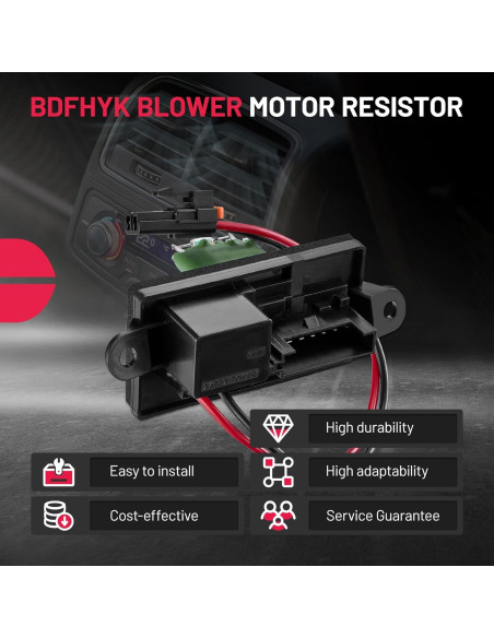 Resistor de Ventilador BDFHYK 973-409 Compatible con GM