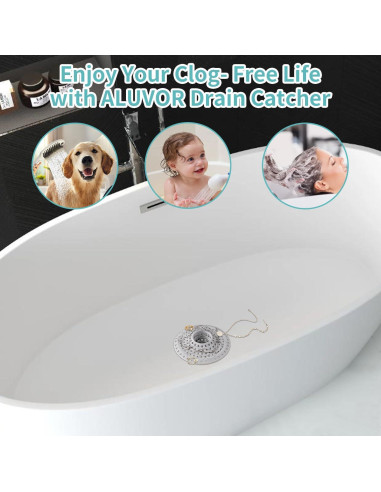 Receptor de Cabello Aluvor 3PCS Silicona Antibloqueo