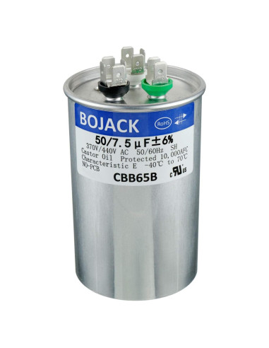 Capacitor de arranque BOJACK CBB65 50+7.5uF 370/440V